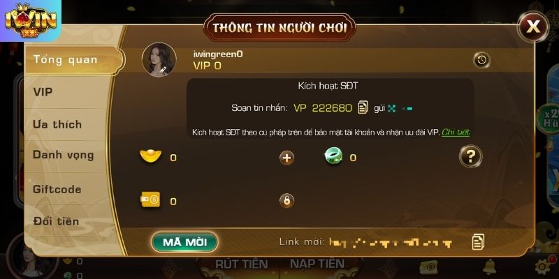 Bảo mật tài khoản IWIN bằng mã OTP và 2FA
