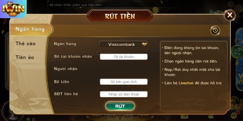 Khắc phục lỗi nạp rút tiền IWIN nhanh chóng