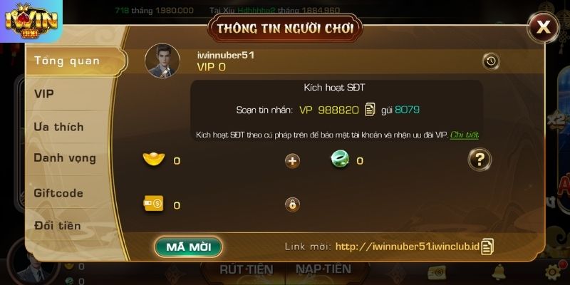 Kiểm soát dữ liệu người dùng và bảo mật thông tin IWIN